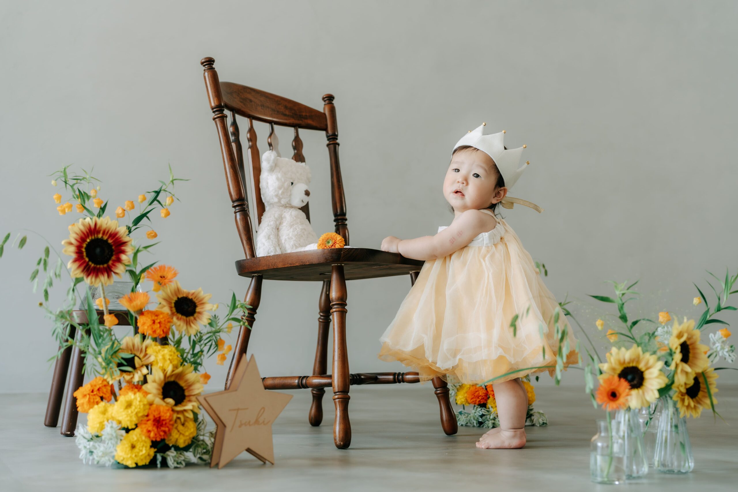 1歳のバースデーフォト