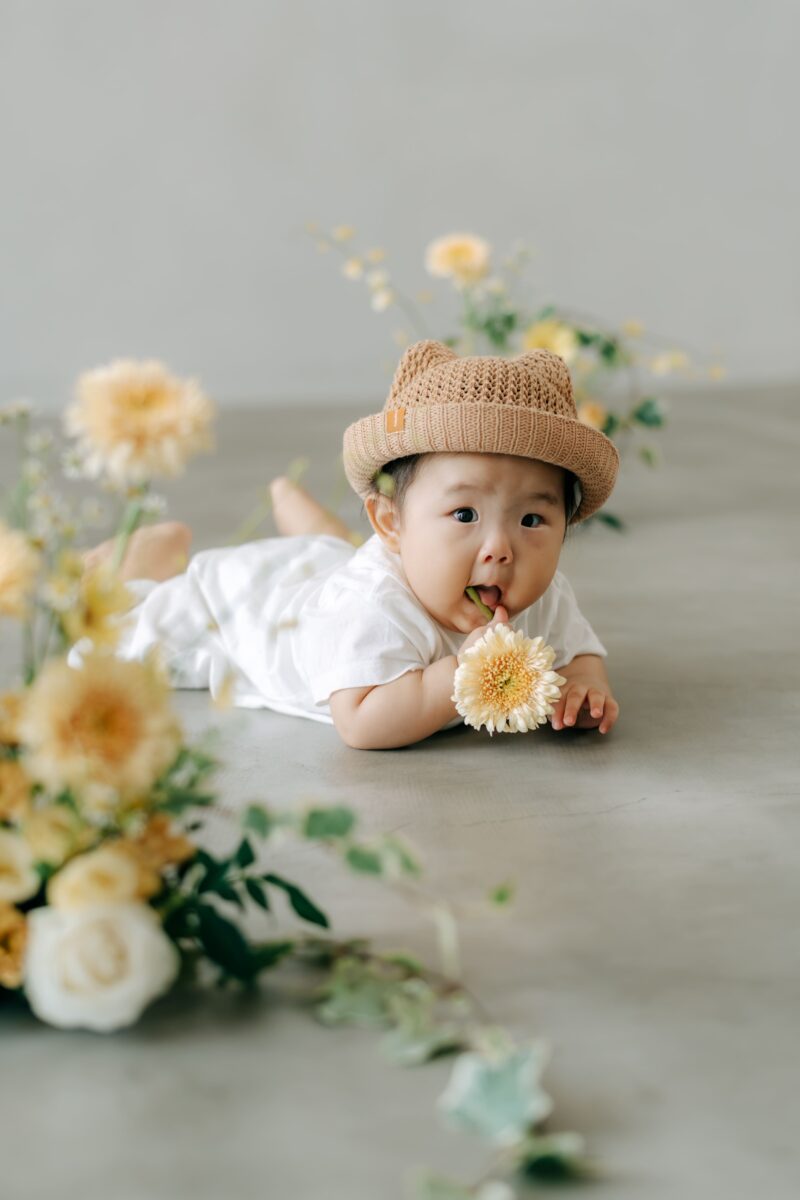 奈良市内にある、フォトスタジオスーベニアスタジオの家族写真・ファミリーフォト・バースデーフォト・七五三・ニューボーンフォト・ハーフバースデーフォト