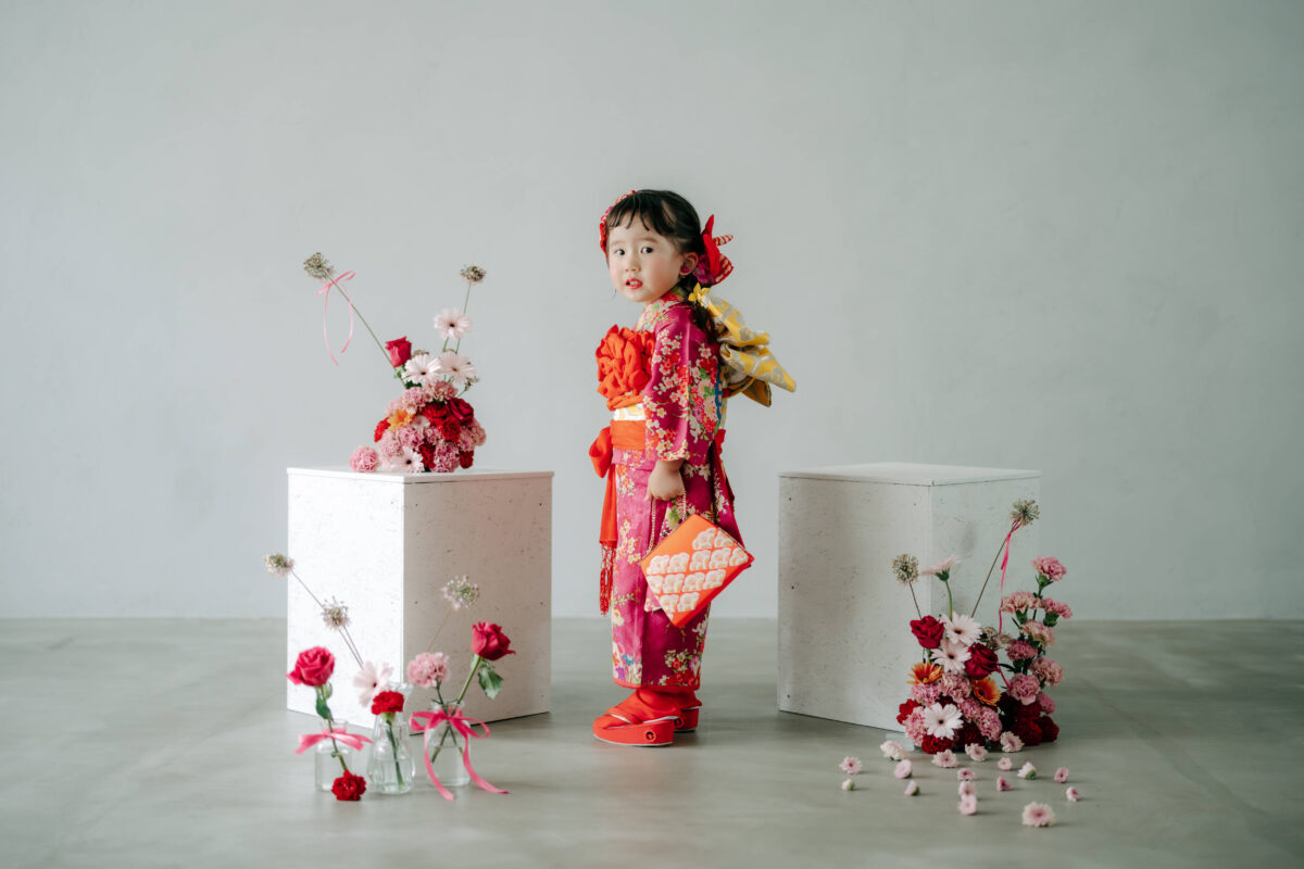 奈良市内にある、フォトスタジオスーベニアスタジオの家族写真・ファミリーフォト・バースデーフォト・七五三・ニューボーンフォト・ハーフバースデーフォト、マタニティーフォト