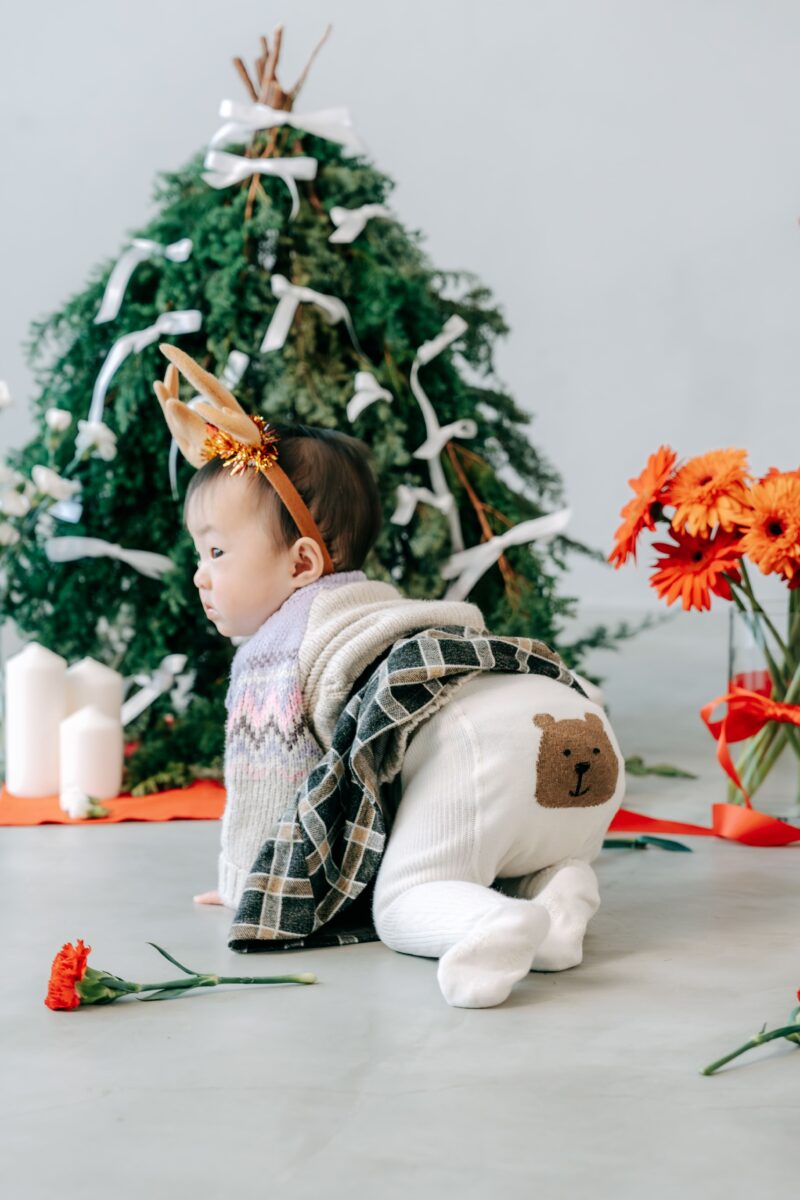 奈良市内にある、フォトスタジオスーベニアスタジオの家族写真・ファミリーフォト・バースデーフォト・七五三・ニューボーンフォト・ハーフバースデーフォト、クリスマス撮影イベント