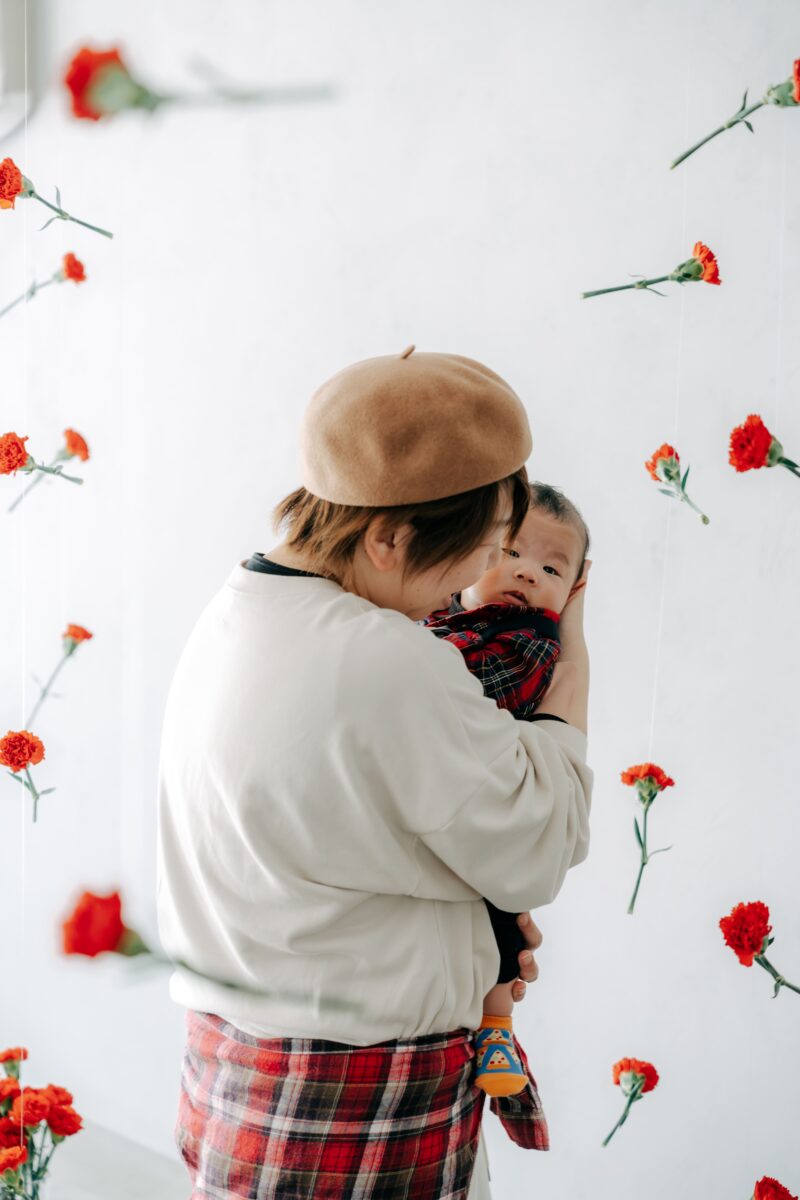 奈良市内にある、フォトスタジオスーベニアスタジオの家族写真・ファミリーフォト・バースデーフォト・七五三・ニューボーンフォト・ハーフバースデーフォト、クリスマス撮影イベント